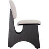 ΚΑΡΕΚΛΑ ΤΡΑΠΕΖΑΡΙΑΣ BELLISI HM18248.02 ΕΚΡΟΥ ΥΦΑΣΜΑ-PLYWOOD ΣΕ ΜΑΥΡΟ 53x56x78Υεκ. (σετ 2 τεμαχίων)