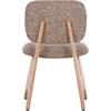 ΚΑΡΕΚΛΑ ΤΡΑΠΕΖΑΡΙΑΣ BELLISI HM18248.01 ΚΑΦΕ ΥΦΑΣΜΑ-PLYWOOD ΧΡΩΜΑ ΔΡΥΟΣ 53x56x78Υεκ. (σετ 2 τεμαχίων)