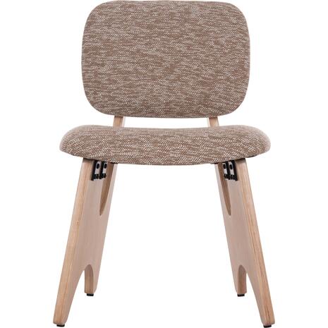 ΚΑΡΕΚΛΑ ΤΡΑΠΕΖΑΡΙΑΣ BELLISI HM18248.01 ΚΑΦΕ ΥΦΑΣΜΑ-PLYWOOD ΧΡΩΜΑ ΔΡΥΟΣ 53x56x78Υεκ. (σετ 2 τεμαχίων)