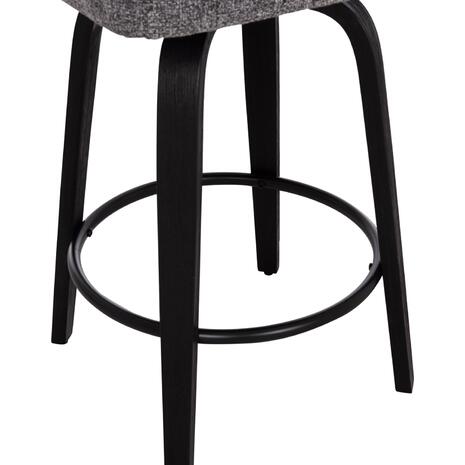 ΣΚΑΜΠΟ ΜΠΑΡ ΠΕΡΙΣΤΡΕΦΟΜΕΝΟ DEKKER HM18250.03 PLYWOOD ΜΑΥΡΟ--ΥΦΑΣΜΑ ΓΚΡΙ 48x54x96Υεκ. (σετ 2 τεμαχίων)