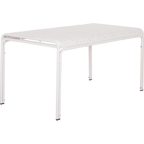 ΤΡΑΠΕΖΙ ΑΛΟΥΜΙΝΙΟΥ RACHEL HM6339.02 ΛΕΥΚΟ 150x80x75Υεκ.