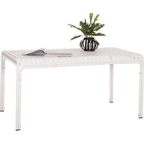 ΤΡΑΠΕΖΙ ΑΛΟΥΜΙΝΙΟΥ RACHEL HM6339.02 ΛΕΥΚΟ 150x80x75Υεκ.