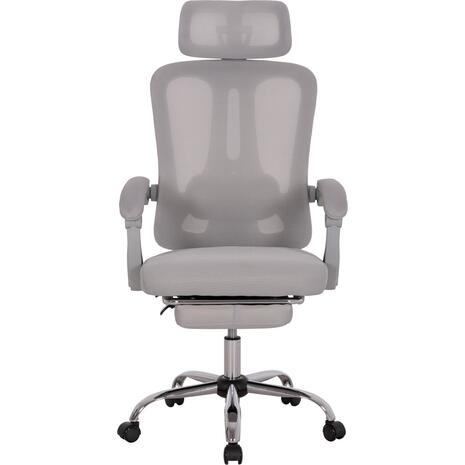 ΚΑΡΕΚΛΑ ΓΡΑΦΕΙΟΥ BARNET HM18258.02 ΓΚΡΙ MESH-ΓΚΡΙ ΣΚΕΛΕΤΟΣ NYLON 61x62x123Υ