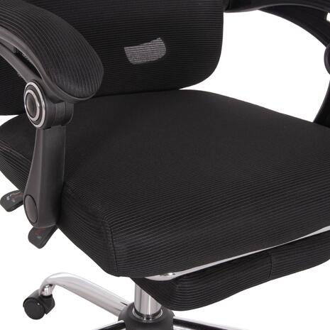 ΚΑΡΕΚΛΑ ΓΡΑΦΕΙΟΥ BARNET HM18258.01 ΜΑΥΡΟ MESH-ΜΑΥΡΟΣ ΣΚΕΛΕΤΟΣ NYLON 61x62x123Υ