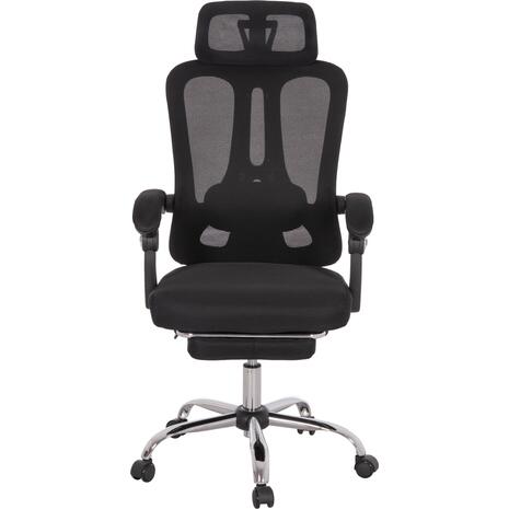 ΚΑΡΕΚΛΑ ΓΡΑΦΕΙΟΥ BARNET HM18258.01 ΜΑΥΡΟ MESH-ΜΑΥΡΟΣ ΣΚΕΛΕΤΟΣ NYLON 61x62x123Υ