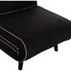 ΠΟΛΥΘΡΟΝΑ ΚΡΕΒΑΤΙ BRAXTON HM8425.03 ΜΑΥΡΟ ΥΦΑΣΜΑ 78x88x78Υεκ.