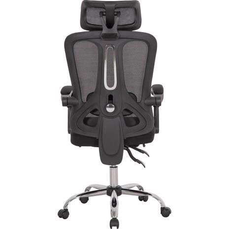 ΚΑΡΕΚΛΑ ΓΡΑΦΕΙΟΥ BARNET HM18258.01 ΜΑΥΡΟ MESH-ΜΑΥΡΟΣ ΣΚΕΛΕΤΟΣ NYLON 61x62x123Υ