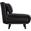 ΠΟΛΥΘΡΟΝΑ ΚΡΕΒΑΤΙ BRAXTON HM8425.03 ΜΑΥΡΟ ΥΦΑΣΜΑ 78x88x78Υεκ.
