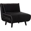 ΠΟΛΥΘΡΟΝΑ ΚΡΕΒΑΤΙ BRAXTON HM8425.03 ΜΑΥΡΟ ΥΦΑΣΜΑ 78x88x78Υεκ.