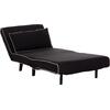 ΠΟΛΥΘΡΟΝΑ ΚΡΕΒΑΤΙ BRAXTON HM8425.03 ΜΑΥΡΟ ΥΦΑΣΜΑ 78x88x78Υεκ.