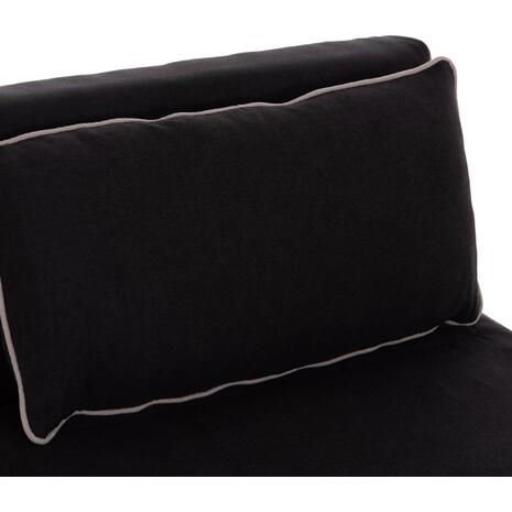 ΠΟΛΥΘΡΟΝΑ ΚΡΕΒΑΤΙ BRAXTON HM8425.03 ΜΑΥΡΟ ΥΦΑΣΜΑ 78x88x78Υεκ.