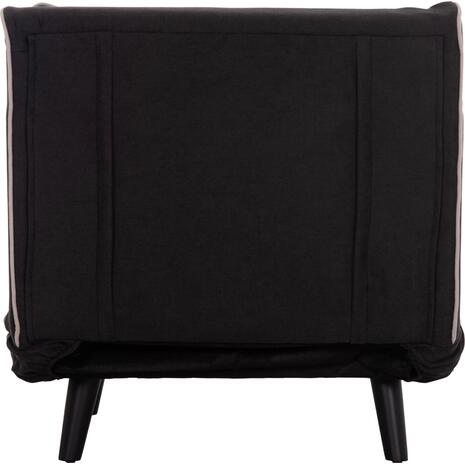 ΠΟΛΥΘΡΟΝΑ ΚΡΕΒΑΤΙ BRAXTON HM8425.03 ΜΑΥΡΟ ΥΦΑΣΜΑ 78x88x78Υεκ.