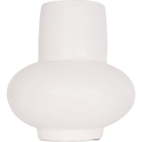 ΕΠΙΤΡΑΠΕΖΙΟ ΔΙΑΚΟΣΜΗΤΙΚΟ ΒΑΖΟ LEMA HM4664.02S ΤΕΡΑΚΟΤΑ ΣΕ ΛΕΥΚΟ--Φ22x22Υεκ.
