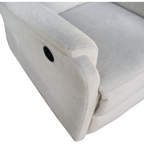 ΠΟΛΥΘΡΟΝΑ RELAX ΜΕ ΗΛΕΚΤΡΙΚΗ ΑΝΑΚΛΙΣΗ SYNTHIA HM3309.01 ΜΠΕΖ ΥΦΑΣΜΑ 75x86x100Yεκ