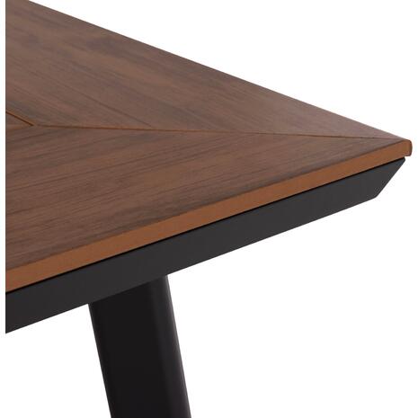 ΤΡΑΠΕΖΙ ΑΛΟΥΜΙΝΙΟΥ TABER ΜΕ POLYWOOD 200X100 ΓΚΡΙ HM5131.12