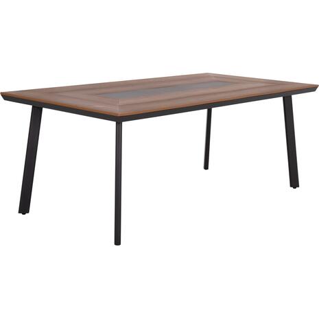 ΤΡΑΠΕΖΙ ΑΛΟΥΜΙΝΙΟΥ TABER ΜΕ POLYWOOD 200X100 ΓΚΡΙ HM5131.12