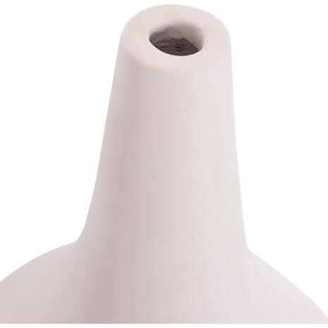 ΕΠΙΤΡΑΠΕΖΙΟ ΔΙΑΚΟΣΜΗΤΙΚΟ ΒΑΖΟ DENI HM4663.02L FIBER CEMENT ΣΕ ΛΕΥΚΟ--Φ26x39Υεκ