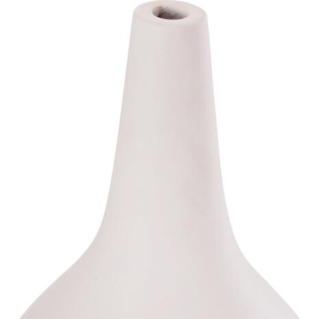 ΕΠΙΤΡΑΠΕΖΙΟ ΔΙΑΚΟΣΜΗΤΙΚΟ ΒΑΖΟ DENI HM4663.02L FIBER CEMENT ΣΕ ΛΕΥΚΟ--Φ26x39Υεκ