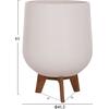 ΣΕΤ 3 ΓΛΑΣΤΡΕΣ ΜΕ TEAK ΒΑΣΕΙΣ TRYLL HM4681.02 FIBER CEMENT ΛΕΥΚΟ