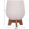 ΣΕΤ 3 ΓΛΑΣΤΡΕΣ ΜΕ TEAK ΒΑΣΕΙΣ TRYLL HM4681.02 FIBER CEMENT ΛΕΥΚΟ