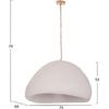 ΦΩΤΙΣΤΙΚΟ ΟΡΟΦΗΣ ΚΡΕΜΑΣΤΟ JAYLEN HM4703.02XL FIBER CEMENT ΛΕΥΚΟ 74x68x50-70Υεκ.