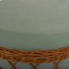 ΤΡΑΠΕΖΙ ΣΑΛΟΝΙΟΥ VILHENA HM18165 FIBER CEMENT ΠΡΑΣΙΝΟ-RATTAN ΦΥΣΙΚΟ Φ56x47Υεκ.