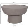 ΤΡΑΠΕΖΙ ΣΑΛΟΝΙΟΥ PIRSON HM18155.03 FIBER CEMENT ΣΕ ΓΚΡΙ--Φ60x36Υεκ.