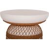 ΒΟΗΘΗΤΙΚΟ ΤΡΑΠΕΖΙ PRILEP HM18159.02 FIBER CEMENT ΛΕΥΚΟ & RATTAN--Φ60x76,5Υεκ