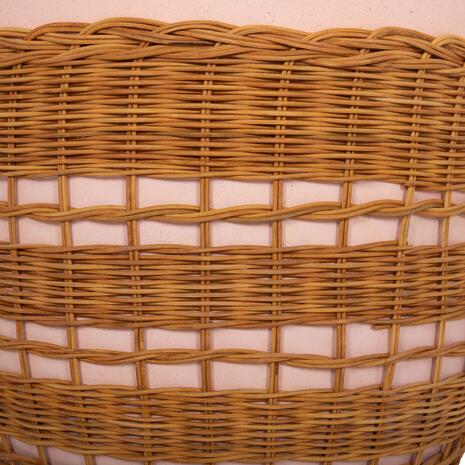 ΒΟΗΘΗΤΙΚΟ ΤΡΑΠΕΖΙ VILHENA HM18166 FIBER CEMENT ΡΟΖ-RATTAN ΦΥΣΙΚΟ Φ44.5x45Υεκ.
