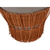 ΤΡΑΠΕΖΙ ΣΑΛΟΝΙΟΥ PERRAL HM18164.03L FIBER CEMENT ΓΚΡΙ-ΦΥΣΙΚΟ RATTAN--Φ55x45Υεκ