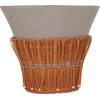 ΤΡΑΠΕΖΙ ΣΑΛΟΝΙΟΥ PERRAL HM18164.03L FIBER CEMENT ΓΚΡΙ-ΦΥΣΙΚΟ RATTAN--Φ55x45Υεκ