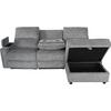 ΚΑΝΑΠΕΣ ΔΕΞΙΑ ΓΩΝΙΑ SYNTHIA HM3308.03R ΑΝΑΚΛΙΣΗ & ΑΠΟΘ.ΧΩΡΟΣ--ΓΚΡΙ 245x170x98Υεκ