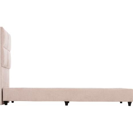 ΚΡΕΒΑΤΙ ΜΟΝΟ MILO HM652.32 ΜΠΕΖ TEDDY ΥΦΑΣΜΑ ΓΙΑ ΣΤΡΩΜΑ 90x200εκ