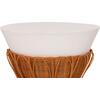 ΤΡΑΠΕΖΙ ΒΟΗΘΗΤΙΚΟ PERRAL HM18164.02S FIBER CEMENT ΛΕΥΚΟ-ΦΥΣΙΚΟ RATTAN--Φ42x36Υεκ