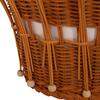 ΤΡΑΠΕΖΙ ΒΟΗΘΗΤΙΚΟ PERRAL HM18164.02S FIBER CEMENT ΛΕΥΚΟ-ΦΥΣΙΚΟ RATTAN--Φ42x36Υεκ