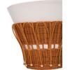 ΤΡΑΠΕΖΙ ΒΟΗΘΗΤΙΚΟ PERRAL HM18164.02S FIBER CEMENT ΛΕΥΚΟ-ΦΥΣΙΚΟ RATTAN--Φ42x36Υεκ