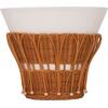 ΤΡΑΠΕΖΙ ΒΟΗΘΗΤΙΚΟ PERRAL HM18164.02S FIBER CEMENT ΛΕΥΚΟ-ΦΥΣΙΚΟ RATTAN--Φ42x36Υεκ