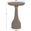 ΒΟΗΘΗΤΙΚΟ ΤΡΑΠΕΖΙ ΓΙΑ ΛΑΜΠΑΤΕΡ TORG HM18170.03 FIBER CEMENT ΓΚΡΙ Φ41x62Υεκ.