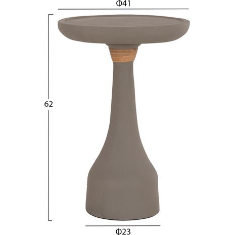 ΒΟΗΘΗΤΙΚΟ ΤΡΑΠΕΖΙ ΓΙΑ ΛΑΜΠΑΤΕΡ TORG HM18170.03 FIBER CEMENT ΓΚΡΙ Φ41x62Υεκ.