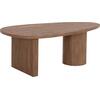 ΤΡΑΠΕΖΙ ΣΑΛΟΝΙΟΥ ΟΒΑΛ ALPER HM18327 MDF ΣΕ SONAMA ΧΡΩΜΑ 110x60x40Υεκ