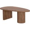 ΤΡΑΠΕΖΙ ΣΑΛΟΝΙΟΥ ΟΒΑΛ ALPER HM18327 MDF ΣΕ SONAMA ΧΡΩΜΑ 110x60x40Υεκ