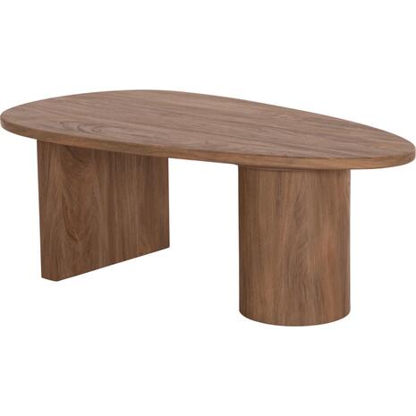 ΤΡΑΠΕΖΙ ΣΑΛΟΝΙΟΥ ΟΒΑΛ ALPER HM18327 MDF ΣΕ SONAMA ΧΡΩΜΑ 110x60x40Υεκ