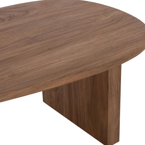 ΤΡΑΠΕΖΙ ΣΑΛΟΝΙΟΥ ΟΒΑΛ ALPER HM18327 MDF ΣΕ SONAMA ΧΡΩΜΑ 110x60x40Υεκ