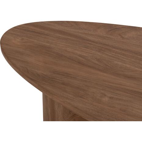 ΤΡΑΠΕΖΙ ΣΑΛΟΝΙΟΥ ΟΒΑΛ ALPER HM18327 MDF ΣΕ SONAMA ΧΡΩΜΑ 110x60x40Υεκ