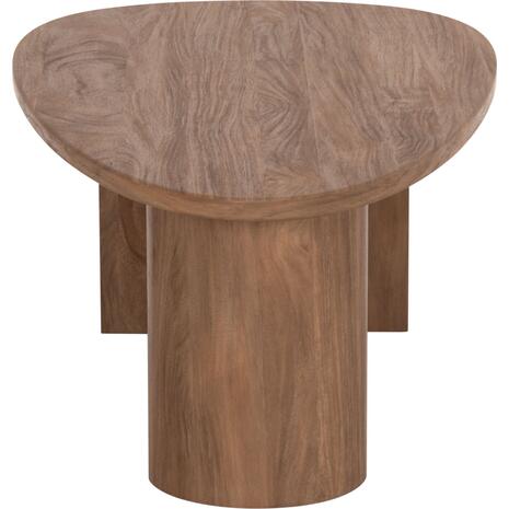 ΤΡΑΠΕΖΙ ΣΑΛΟΝΙΟΥ ΟΒΑΛ ALPER HM18327 MDF ΣΕ SONAMA ΧΡΩΜΑ 110x60x40Υεκ