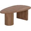 ΤΡΑΠΕΖΙ ΣΑΛΟΝΙΟΥ ΟΒΑΛ ALPER HM18327 MDF ΣΕ SONAMA ΧΡΩΜΑ 110x60x40Υεκ