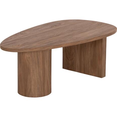 ΤΡΑΠΕΖΙ ΣΑΛΟΝΙΟΥ ΟΒΑΛ ALPER HM18327 MDF ΣΕ SONAMA ΧΡΩΜΑ 110x60x40Υεκ