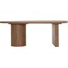 ΤΡΑΠΕΖΙ ΣΑΛΟΝΙΟΥ ΟΒΑΛ ALPER HM18327 MDF ΣΕ SONAMA ΧΡΩΜΑ 110x60x40Υεκ