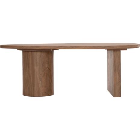 ΤΡΑΠΕΖΙ ΣΑΛΟΝΙΟΥ ΟΒΑΛ ALPER HM18327 MDF ΣΕ SONAMA ΧΡΩΜΑ 110x60x40Υεκ