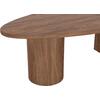 ΤΡΑΠΕΖΙ ΣΑΛΟΝΙΟΥ ΟΒΑΛ ALPER HM18327 MDF ΣΕ SONAMA ΧΡΩΜΑ 110x60x40Υεκ